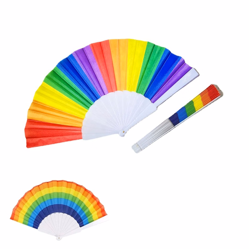 Folding Handheld Rainbow Fan