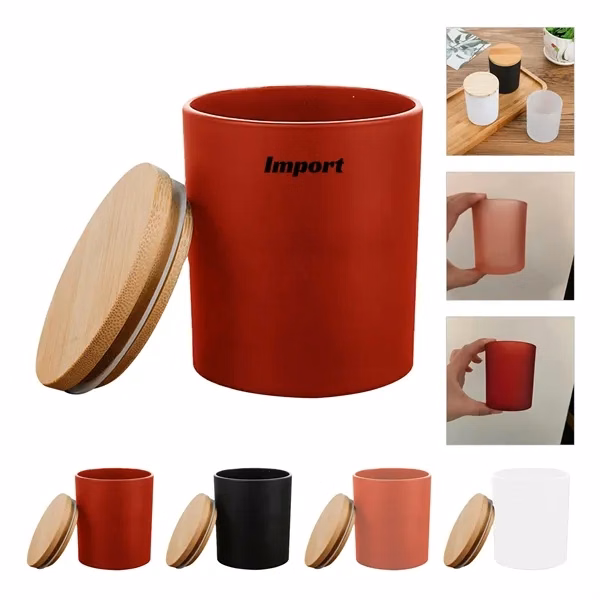 Custom Glass Jars with Bamboo Lids — Premium Food Grade Storage & Candle Containers