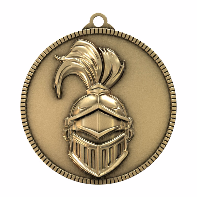 Antique Gold Knight Classic Legacy Medallion (2")