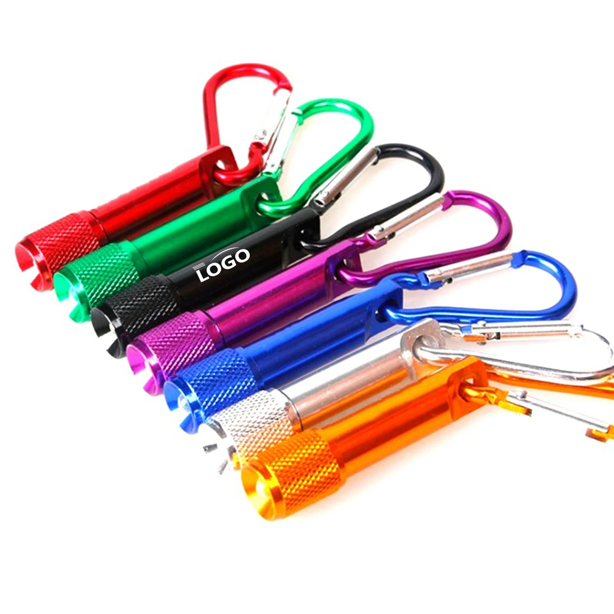 Mini LED Flashlight with Carabiner Clip 1