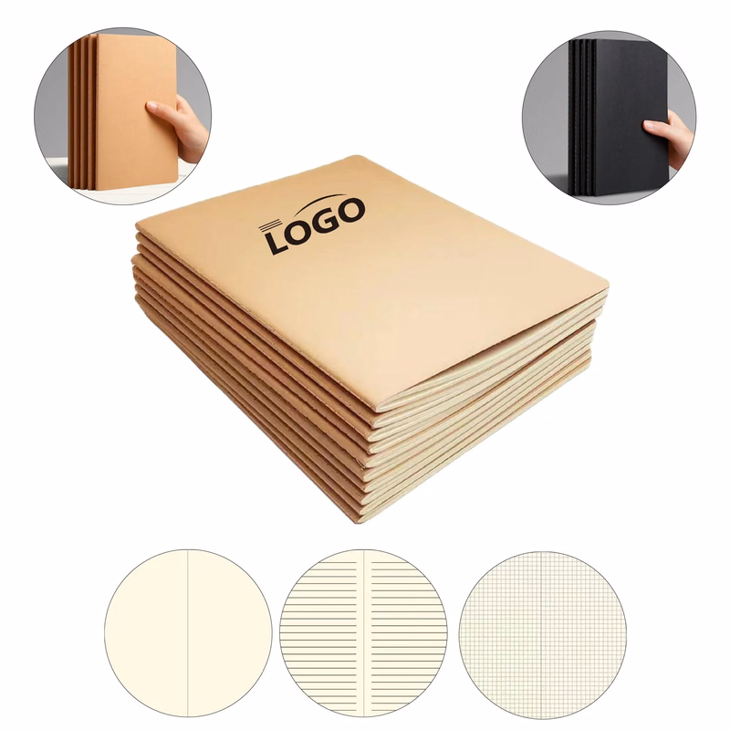 Premium A5 Kraft Paper Notebook Simple Style