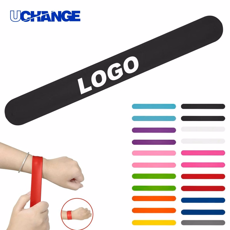 Extra-Long Silicone Snap Wristband Flexible Bracelet for Events & Promotions