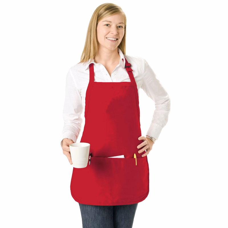 Value Adjustable 3 Pouch Pocket Apron, Blank - Colors