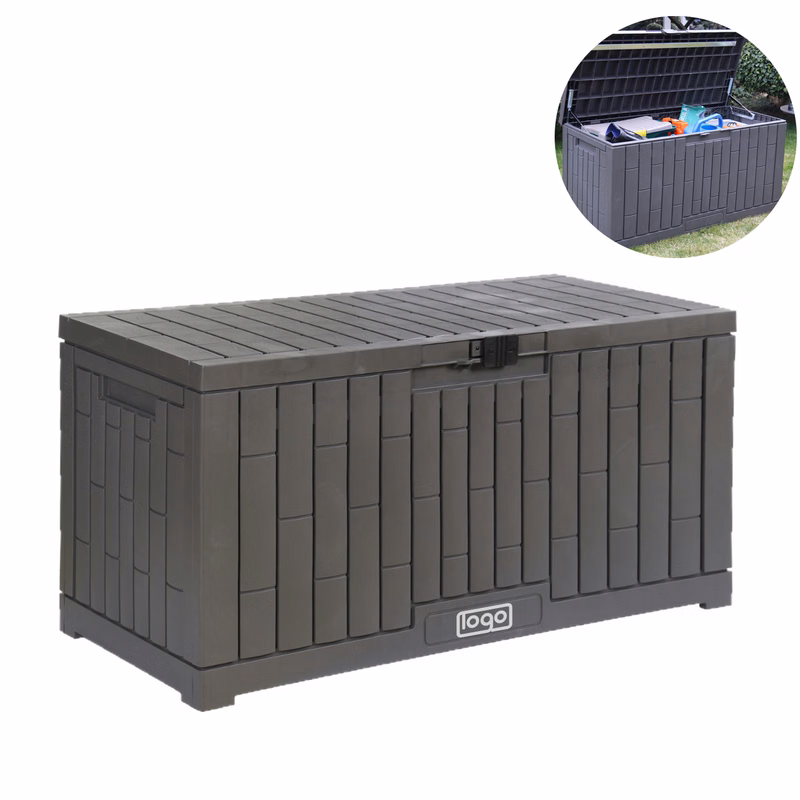 Outdoor Storage Deck Box with Lock Hole