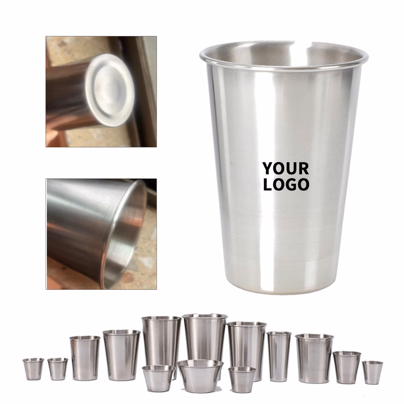 Stainless Steel Beer Cup Sixteen Ounce Capacity