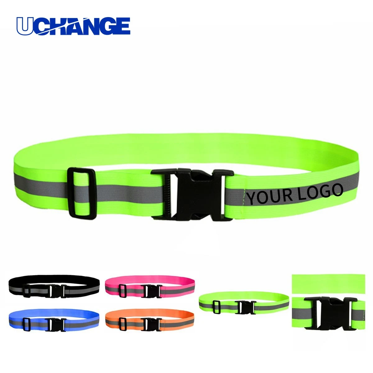 Elastic Reflective Safety Vest Belt 47" for Night Visibility 1