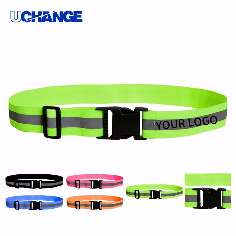 Elastic Reflective Safety Vest Belt 47" for Night Visibility