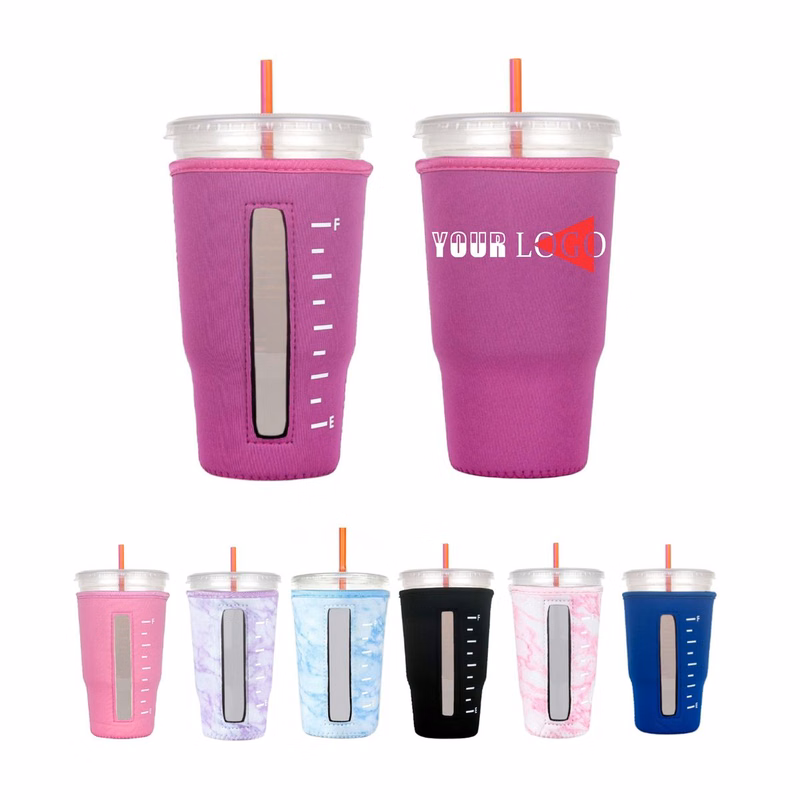 16oz Neoprene Insulated Iced Coffee Cup Sleeve