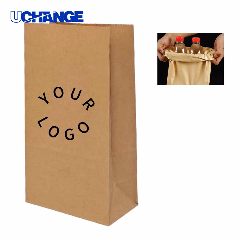 Square Bottom Kraft Bag Packaging for Baked Goods