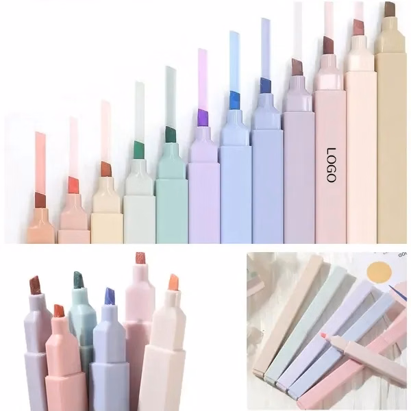 Pastel Chisel-Tip Highlighter Set