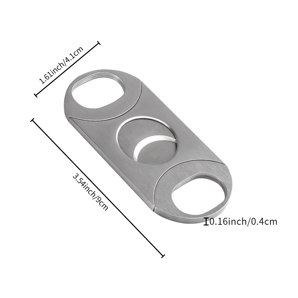 Stainless Steel Double Blade Cigar Cutter 1