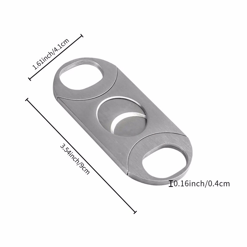 Stainless Steel Double Blade Cigar Cutter