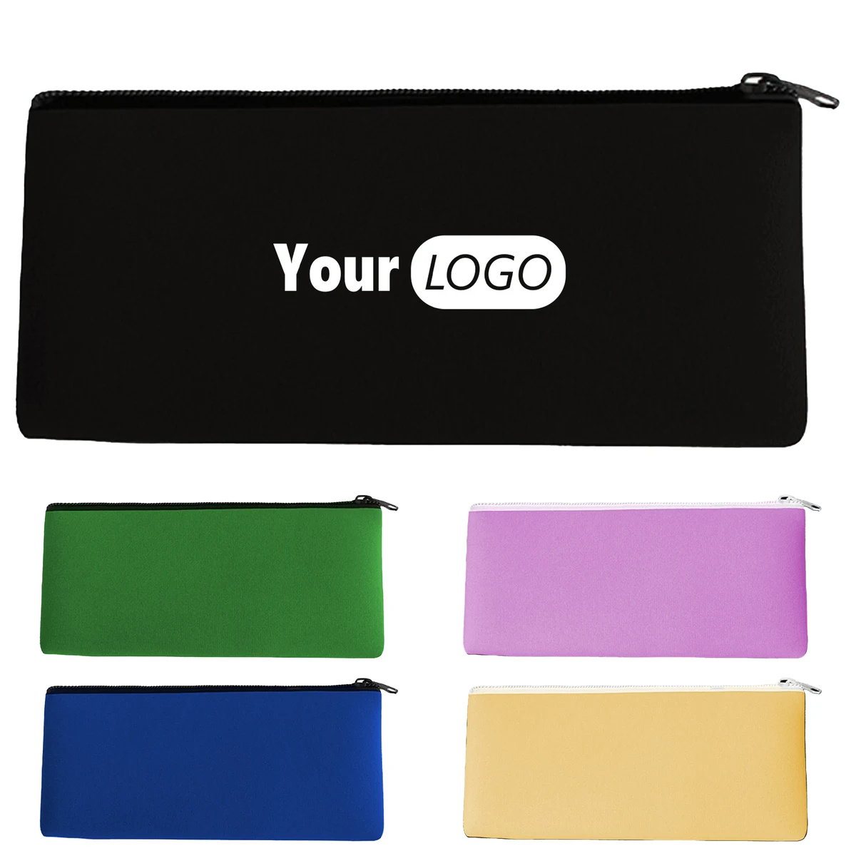 Neoprene Square Children'S Zipper Pencil Case 1
