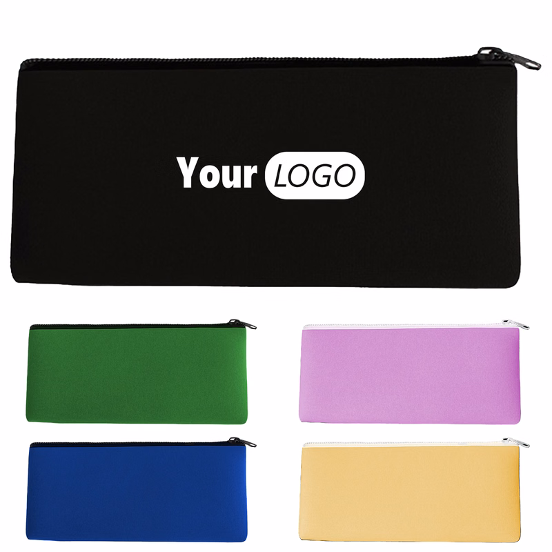 Neoprene Square Children'S Zipper Pencil Case