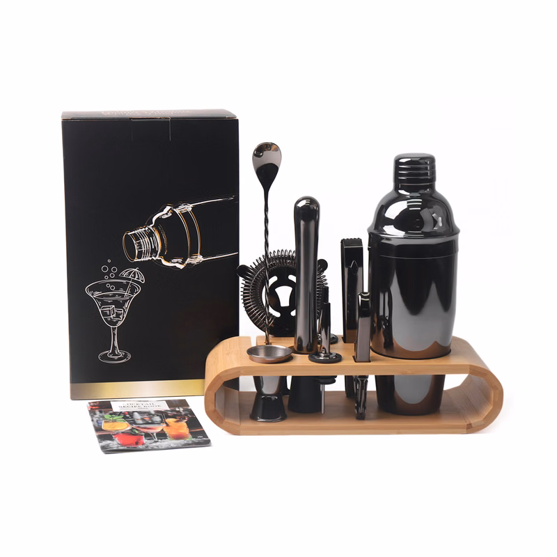 10Pcs Stainless Steel Cocktail Shaker Set
