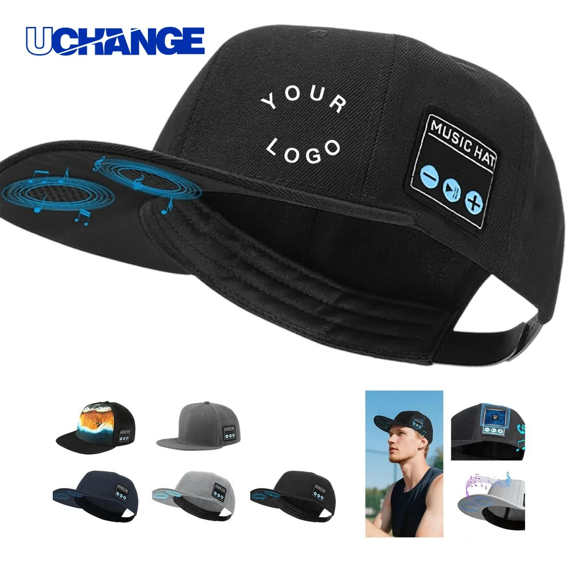 Wireless Music Baseball Cap Headwear for Outdoor Use 1