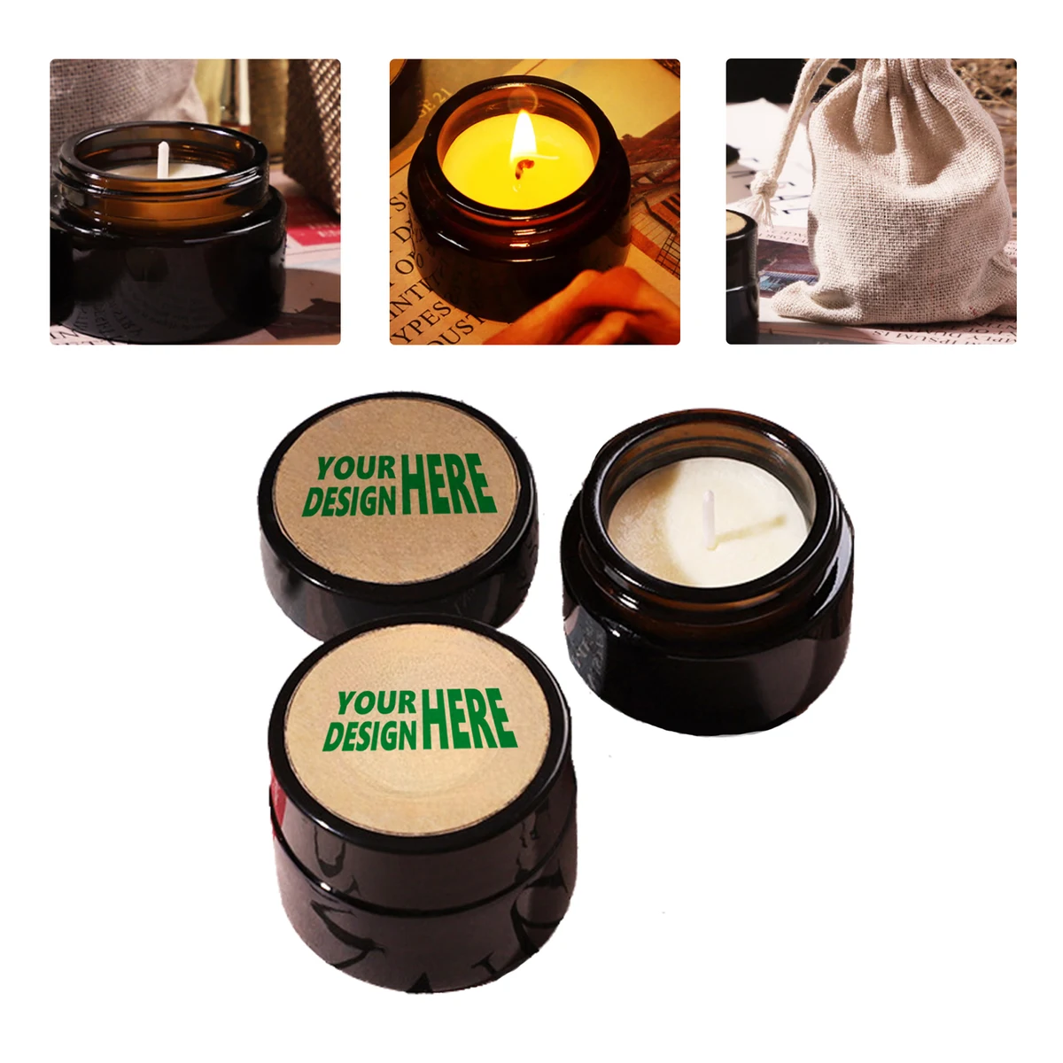 MOQ 50 Aromatic Vintage Tealight Candle Gift Set 1
