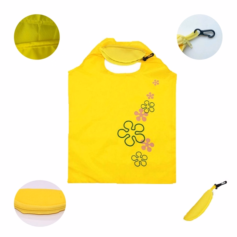 Fold Pull Cord Shopping Banana Bag