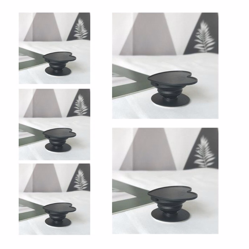 ABS Collapsible Heart Shaped Popgrip Phone Stand