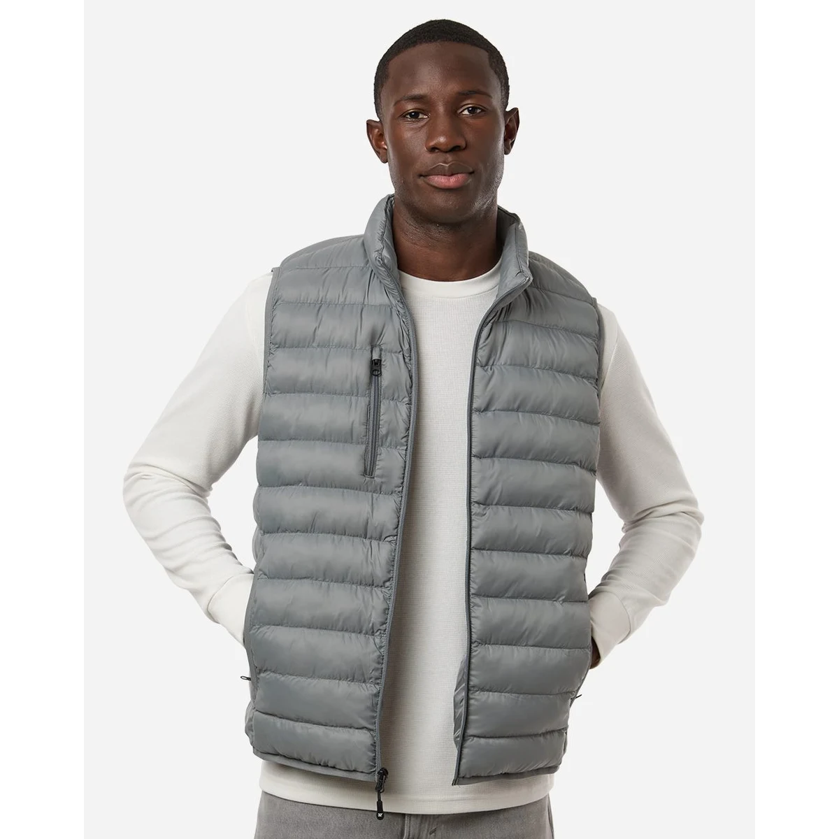 Men's Lightweight Poly-filled Packable Vest - 26717 1