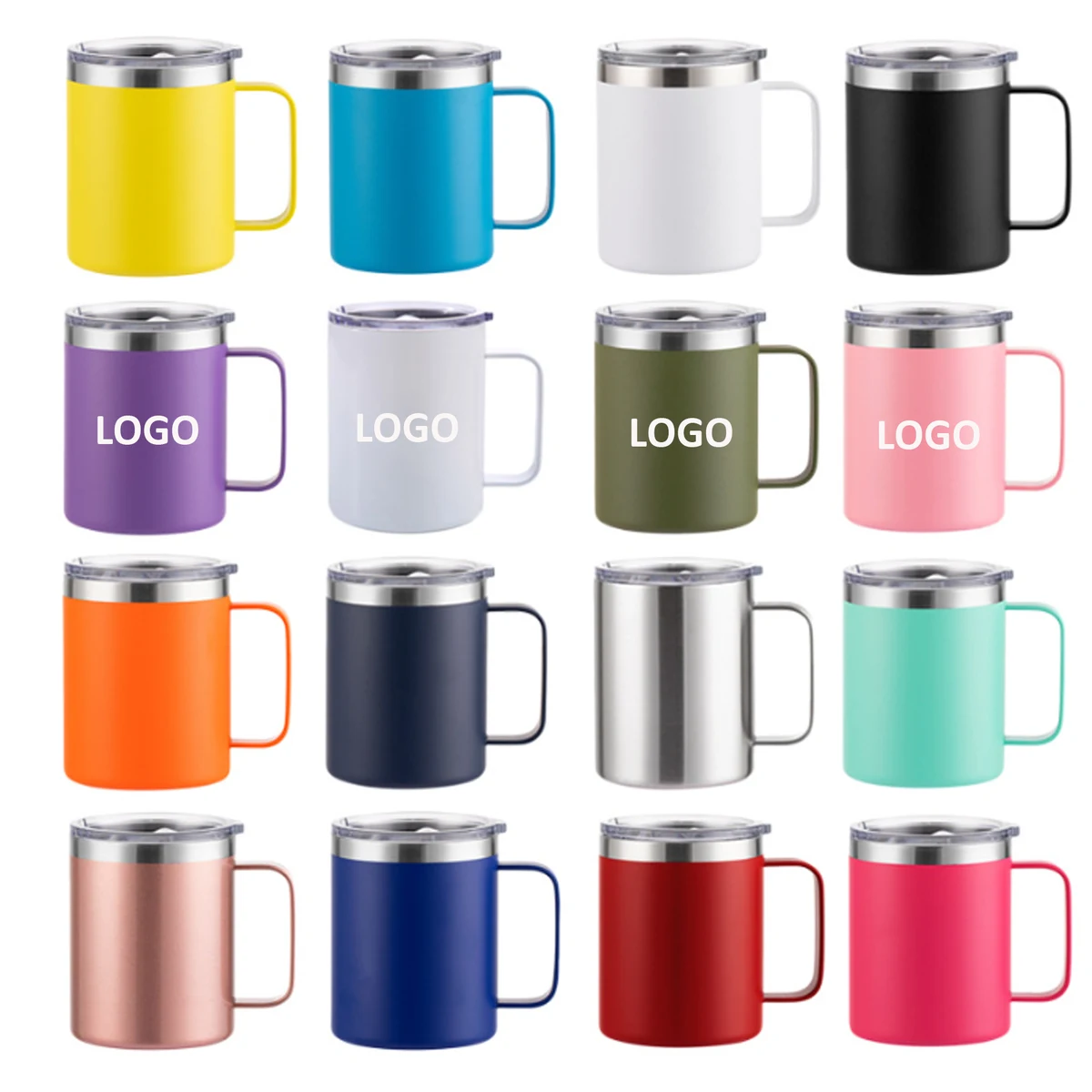 14 Oz Powder Coated Vacuum Handle Mug 1