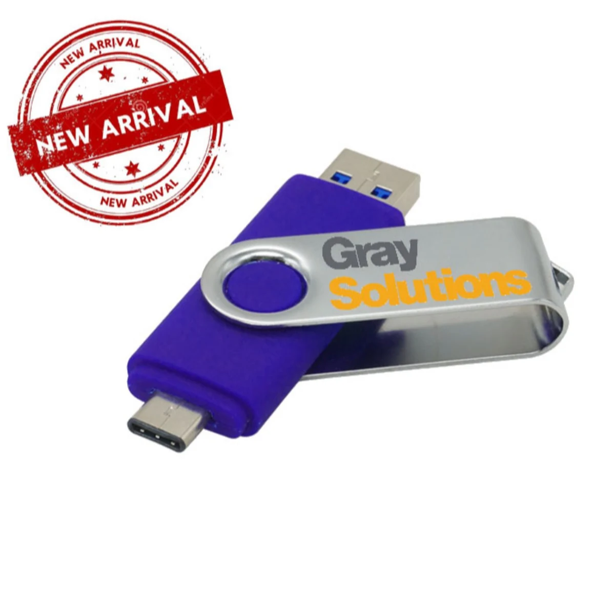 USB Multi-port Type C Flash Drive Rotating Swivel USB Drive 1