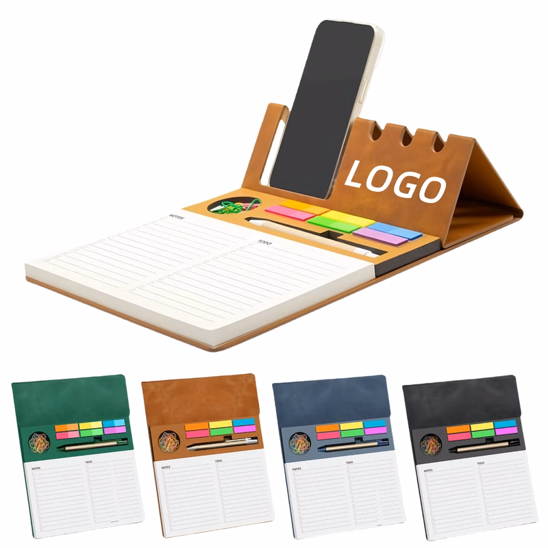 PU Leather Multifunctional Magnetic Combination Notepad