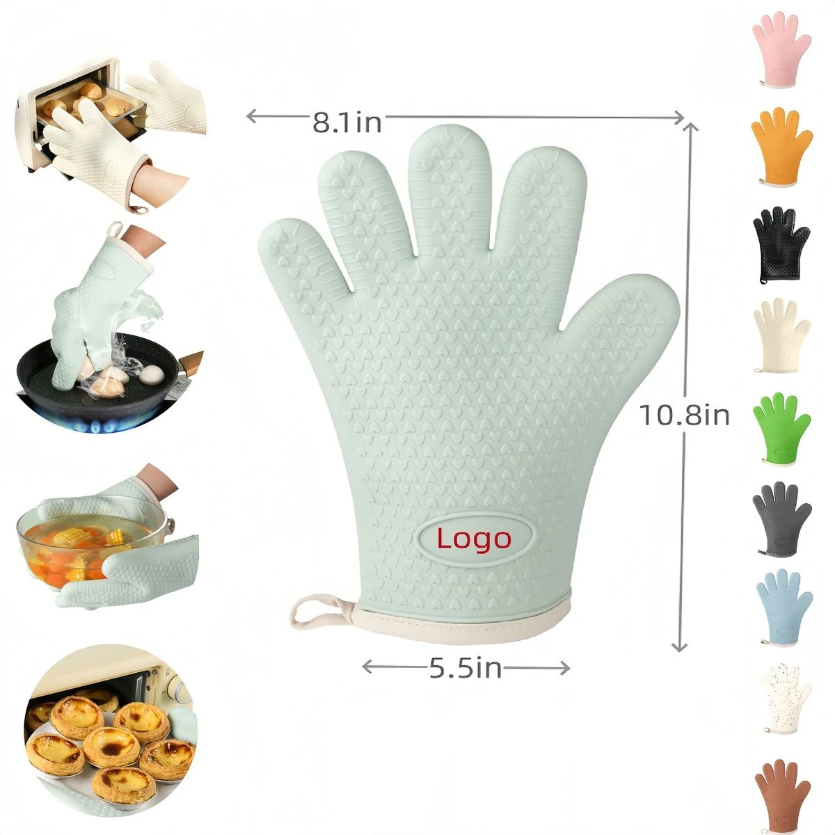 482??F Heat Resistant Baking Gloves 1