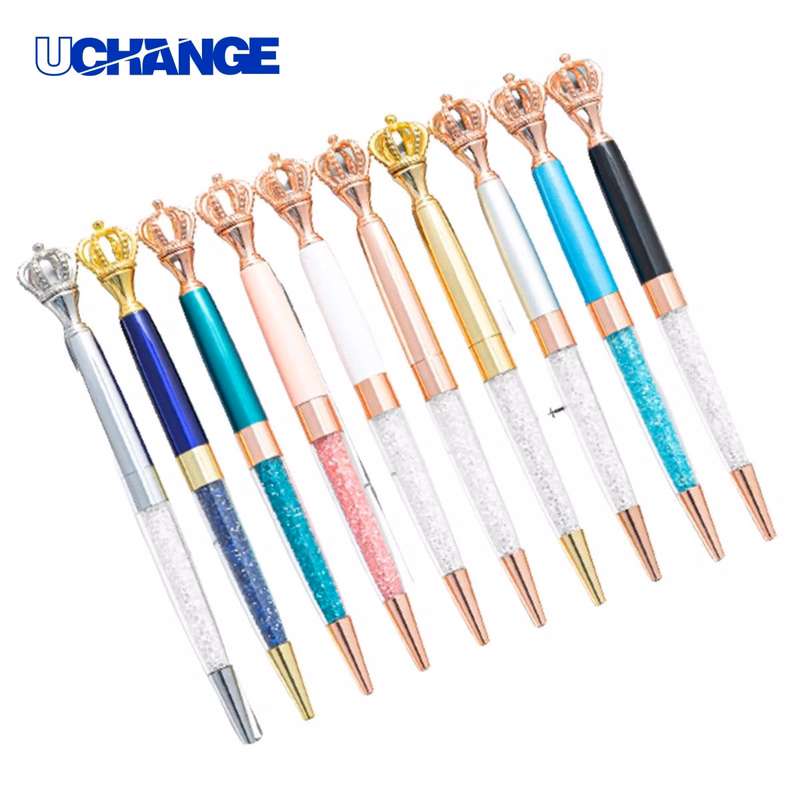 Fancy Crystal Crown Ballpoint Pen for Gifts