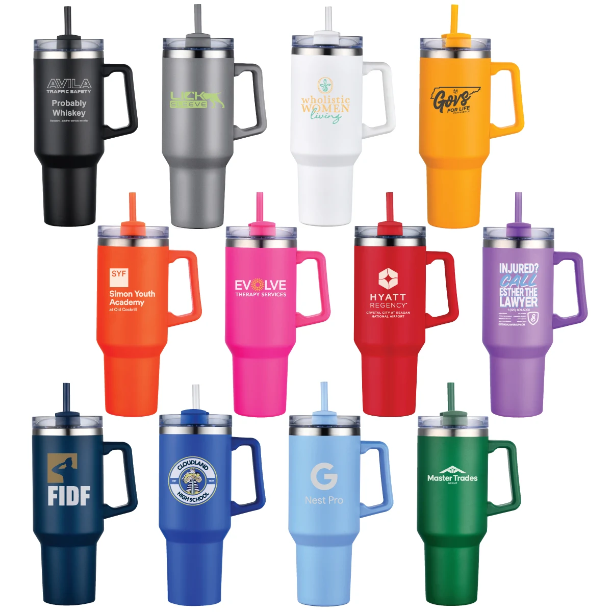Beluga 40 oz. Vacuum Insulated Tumbler Mug w/ Handle 1