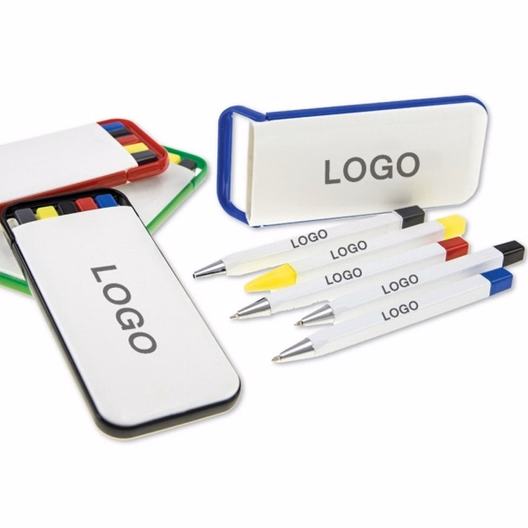 Logo Printed Oily 5 Pen Pack