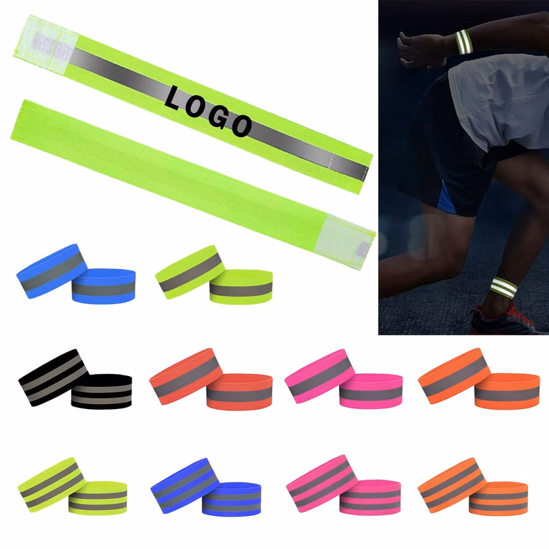 Adjustable Reflective Leg & Arm Bands for Night Sports