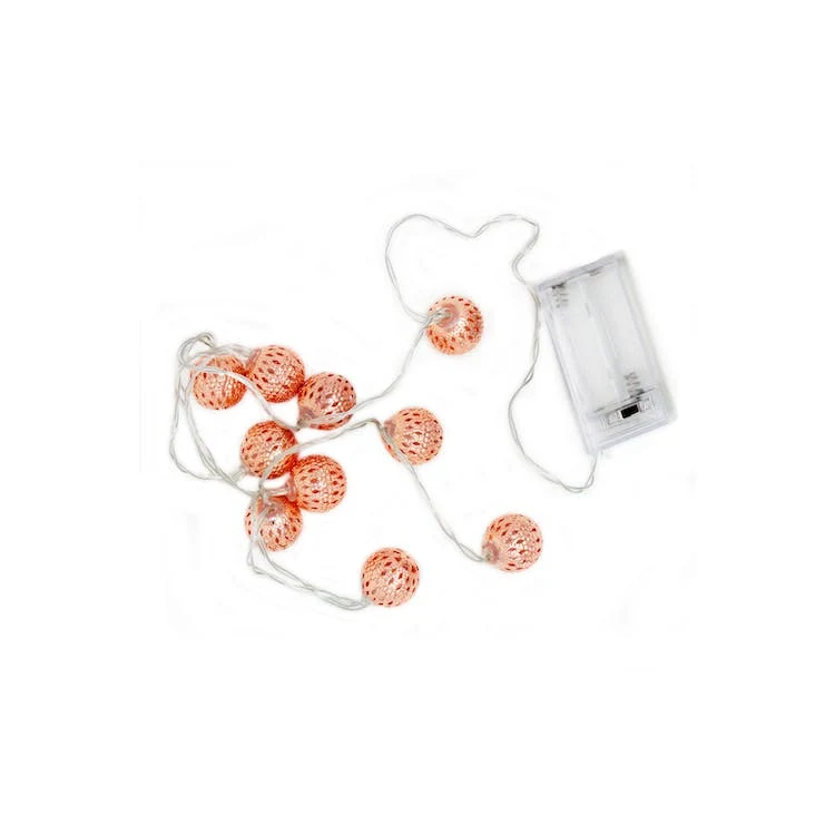 Moroccan String Lights - Rose Gold LED 3' 1