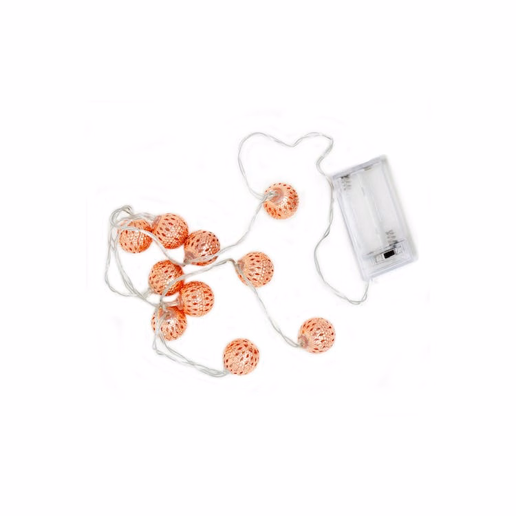Moroccan String Lights - Rose Gold LED 3'