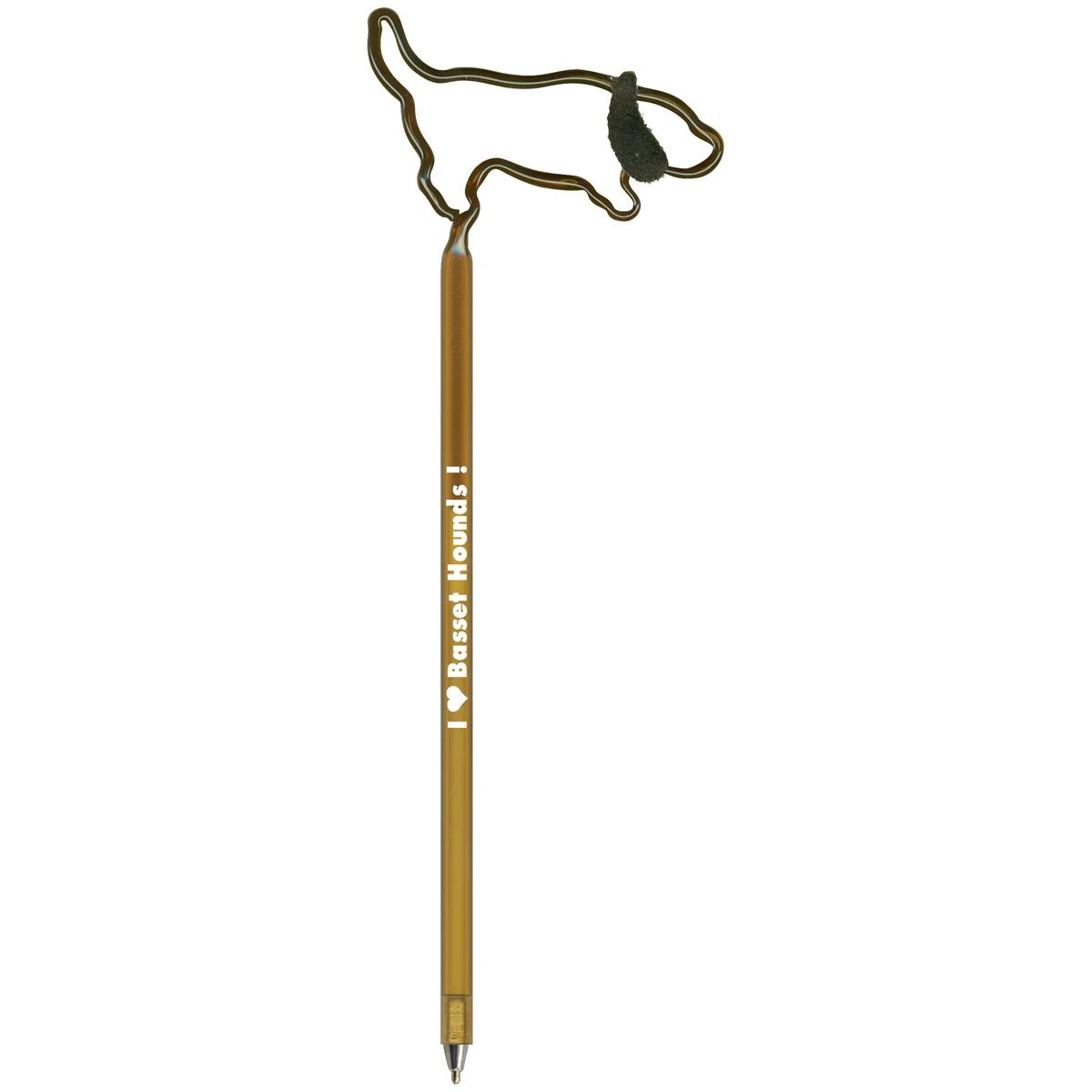 Dog Basset Hound with Ears Inkbend Standard, Bent Pen 1