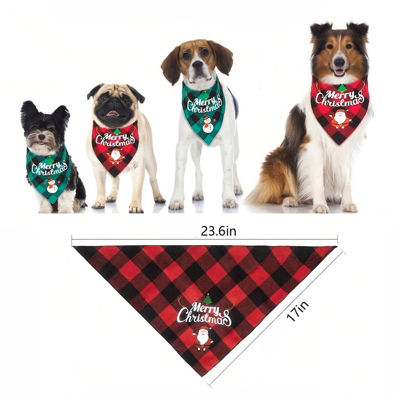 Pet Cat Dog Bib Scarf Christmas Atmosphere