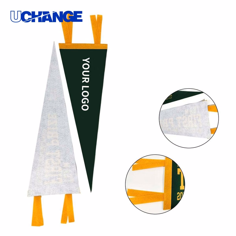 Triangle Felt Pennant Flag Full Color