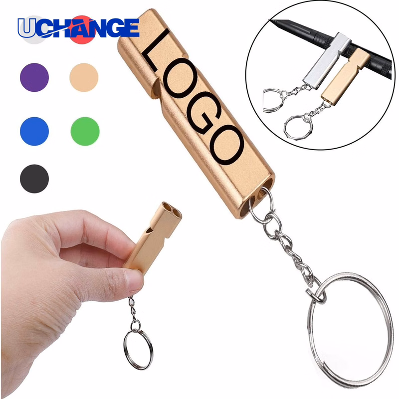 Whistle Survival Tube Keychain