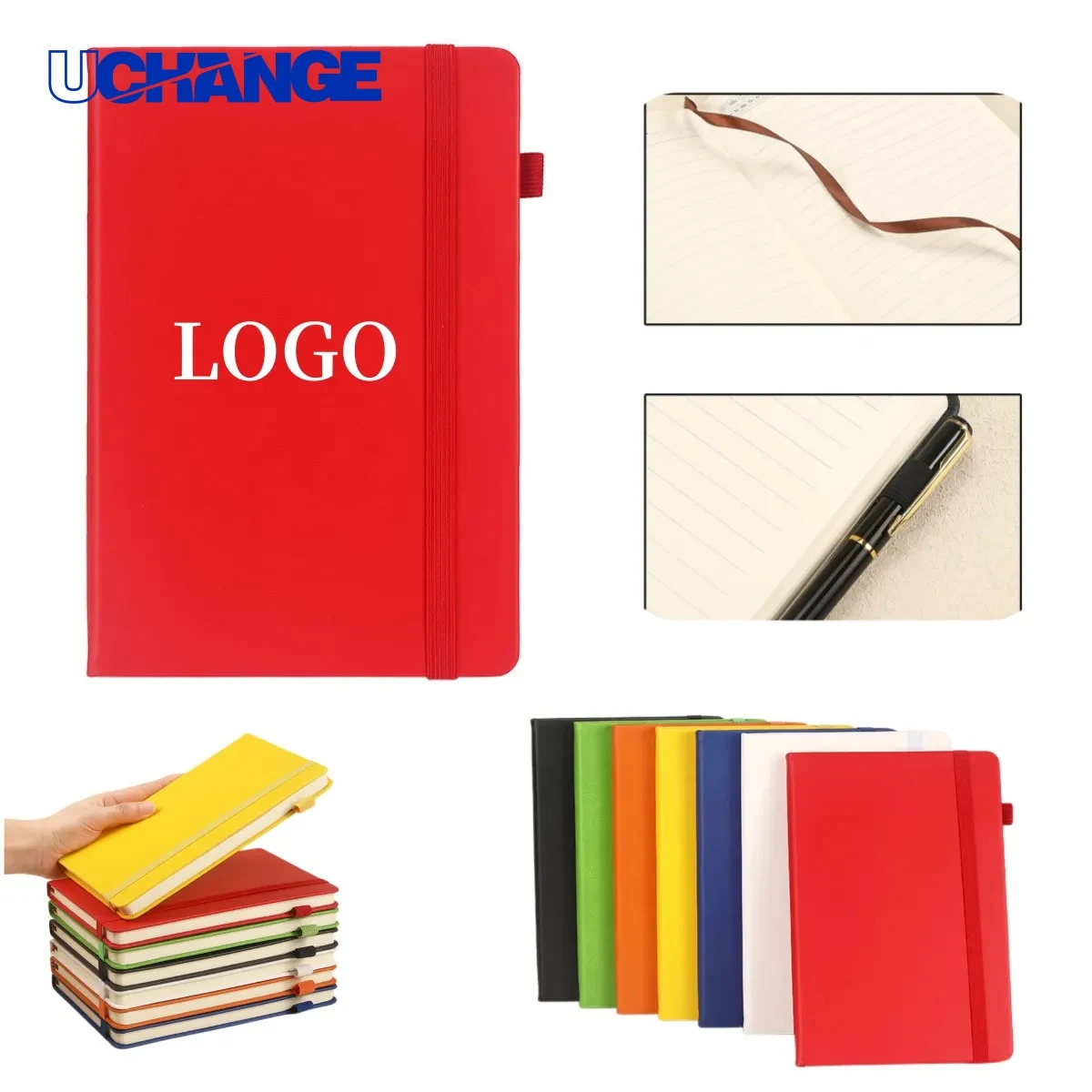 A5 Journal Notebook with Pen Strap for Convenience 1