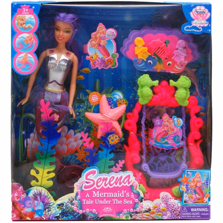 Mermaid Doll Play Set 11.5"