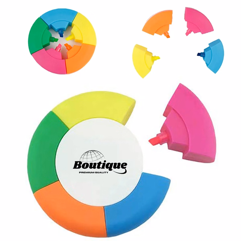 Round Marker Graffiti Painting Kids 5 Colors Highlighter Pen