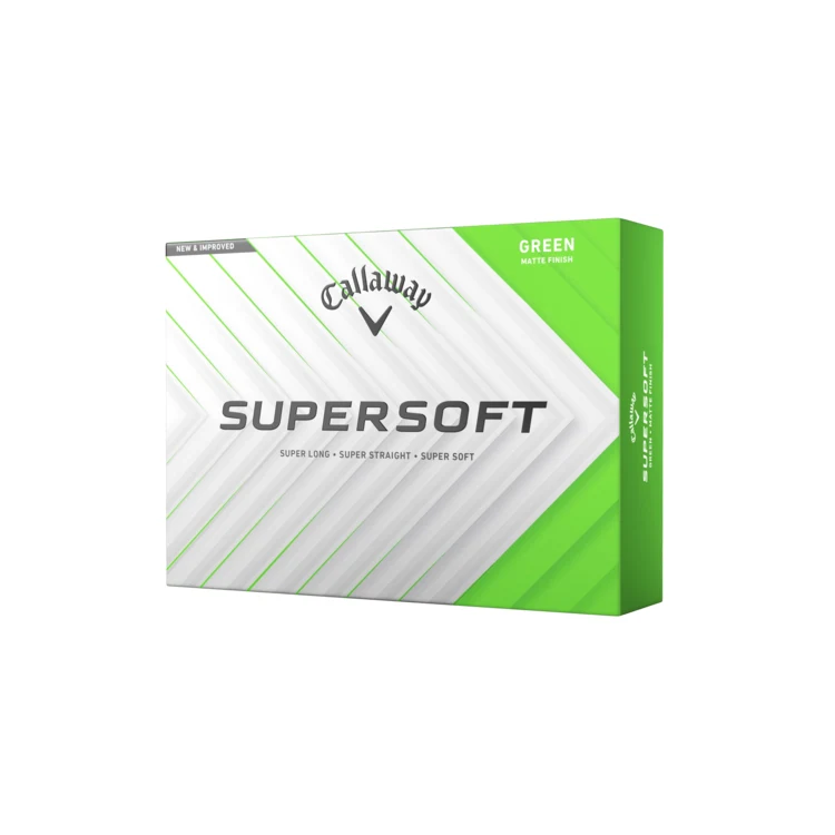 Callaway Supersoft Matte Golf Balls - Green 1