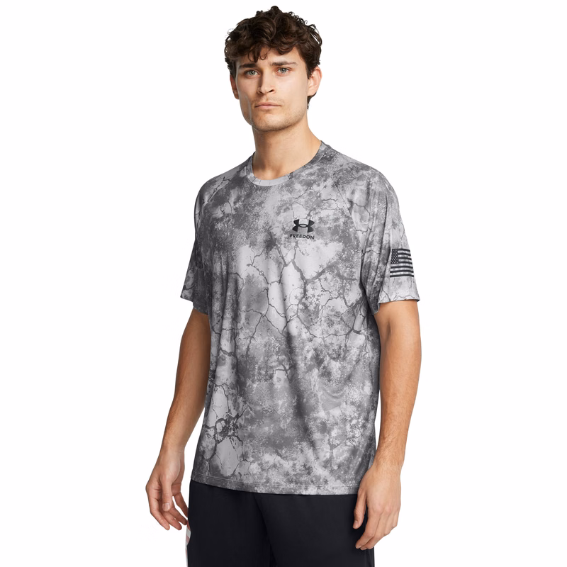 UA Tech Freedom Camo Men's Short Sleeve