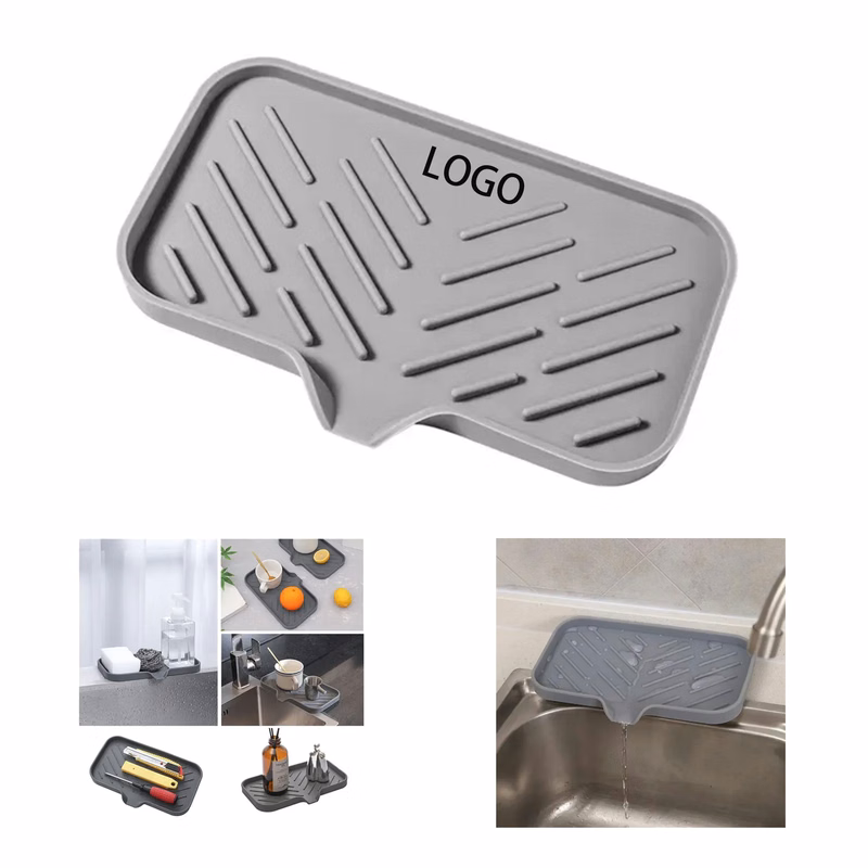 Silicone Soap Holder Dish With Drainage Kitchen Bathroom