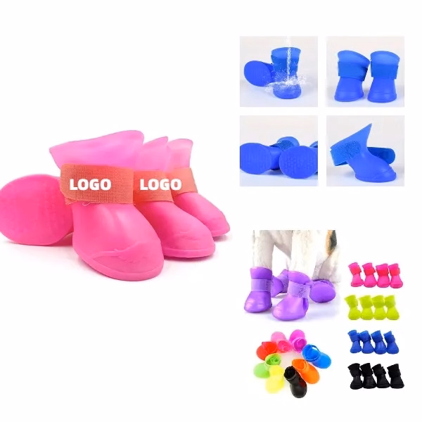 Silicone Anti-Slip Waterproof Pet Shoes