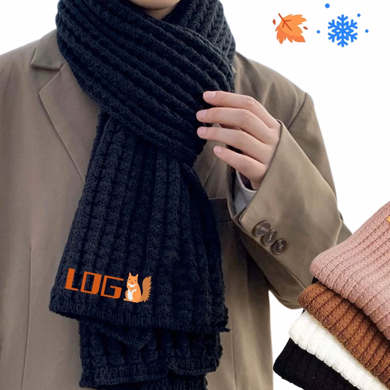 MOQ50 Thick Knit Unisex Scarf