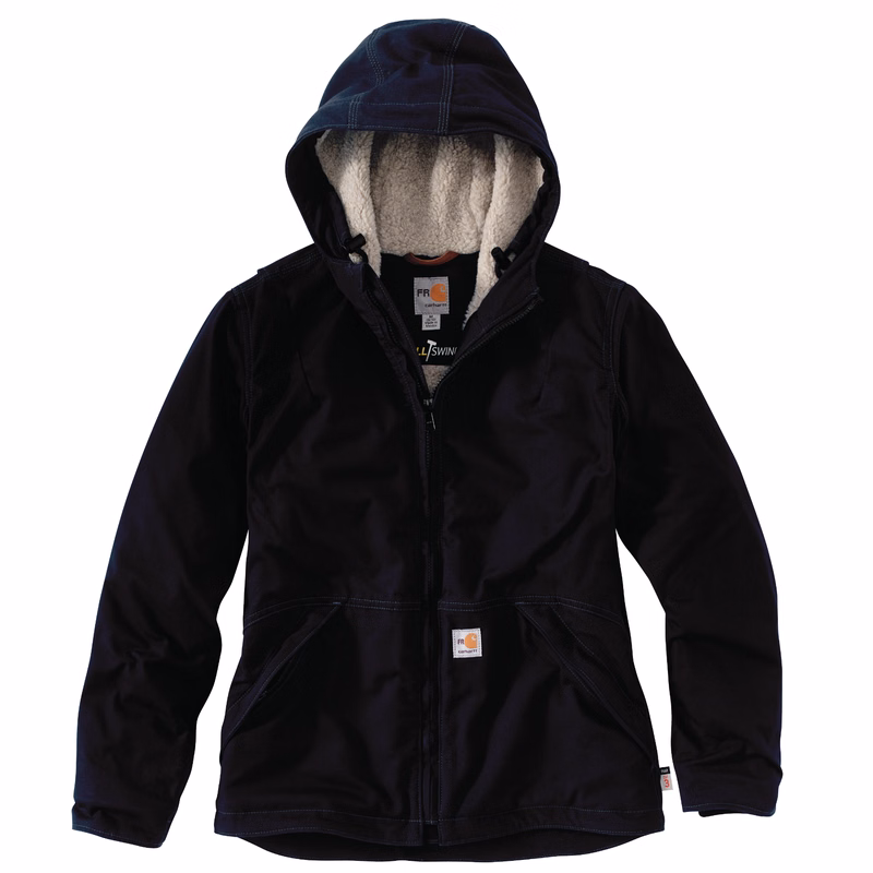 Carhartt Womens FR Full Swing® Loose Fit Quick Duck® Sherpa-Lined Jacket