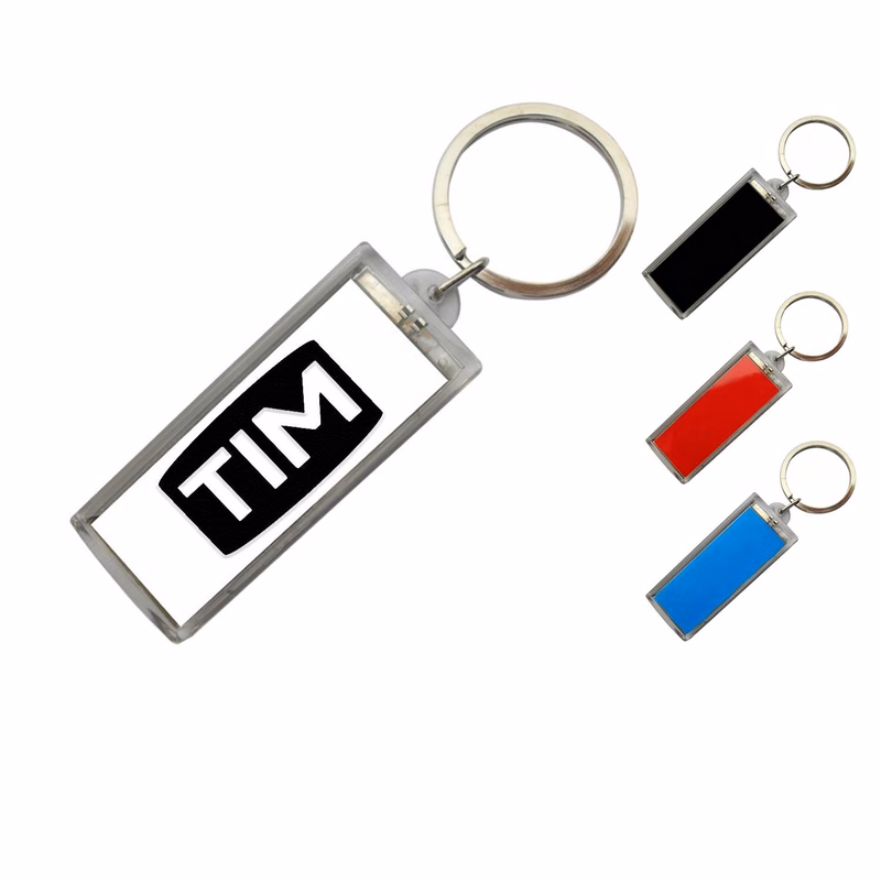 Resin Solar Flash LED Keychain