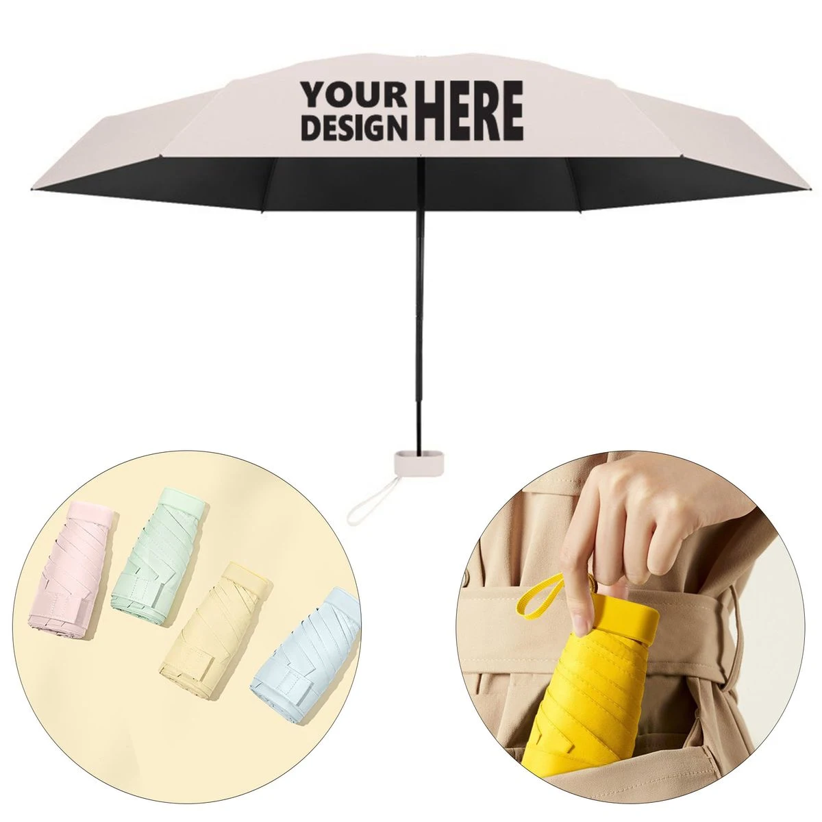 UV Protection Compact 6-Fold Mini Umbrella 1