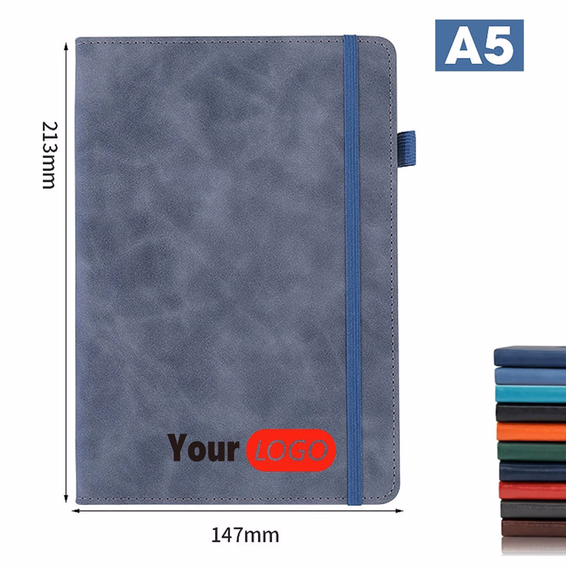 A5 Business Notebook With Elastic Band & Pen Holder